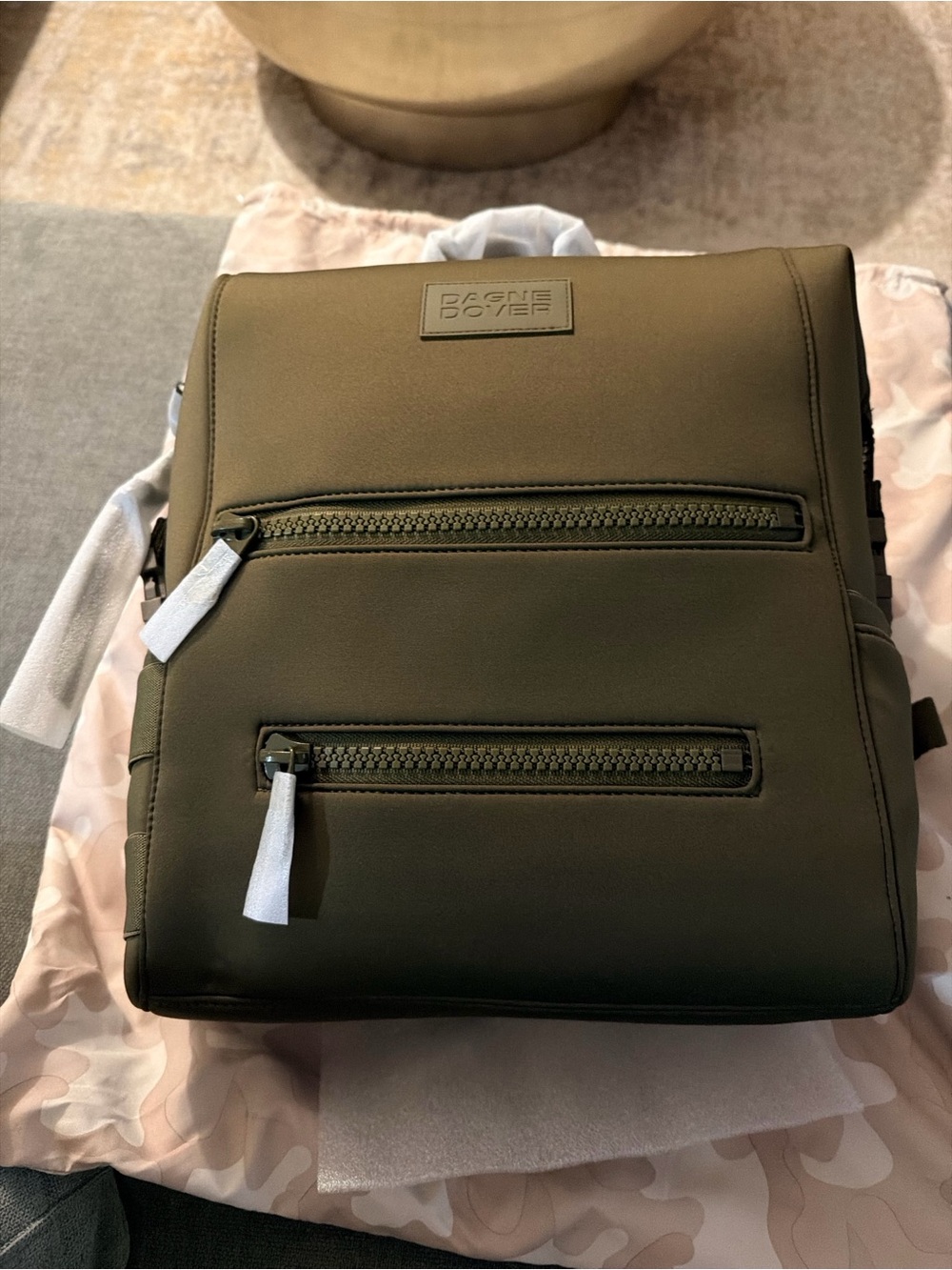 NWT DAGNE DOVER-INDI NEOPRENE DIAPER BACKPACK | Dark Moss | Medium - Picture 8 of 10